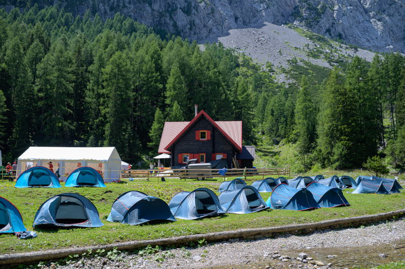 il campo base numero tre della Carnica Ultra Trail